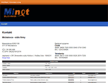 Tablet Screenshot of minet.sk